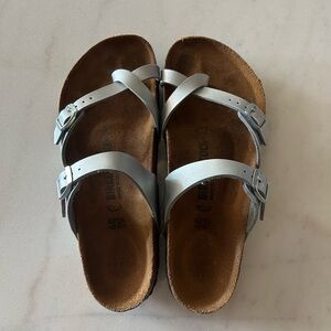 Silver Mayari Birkenstocks